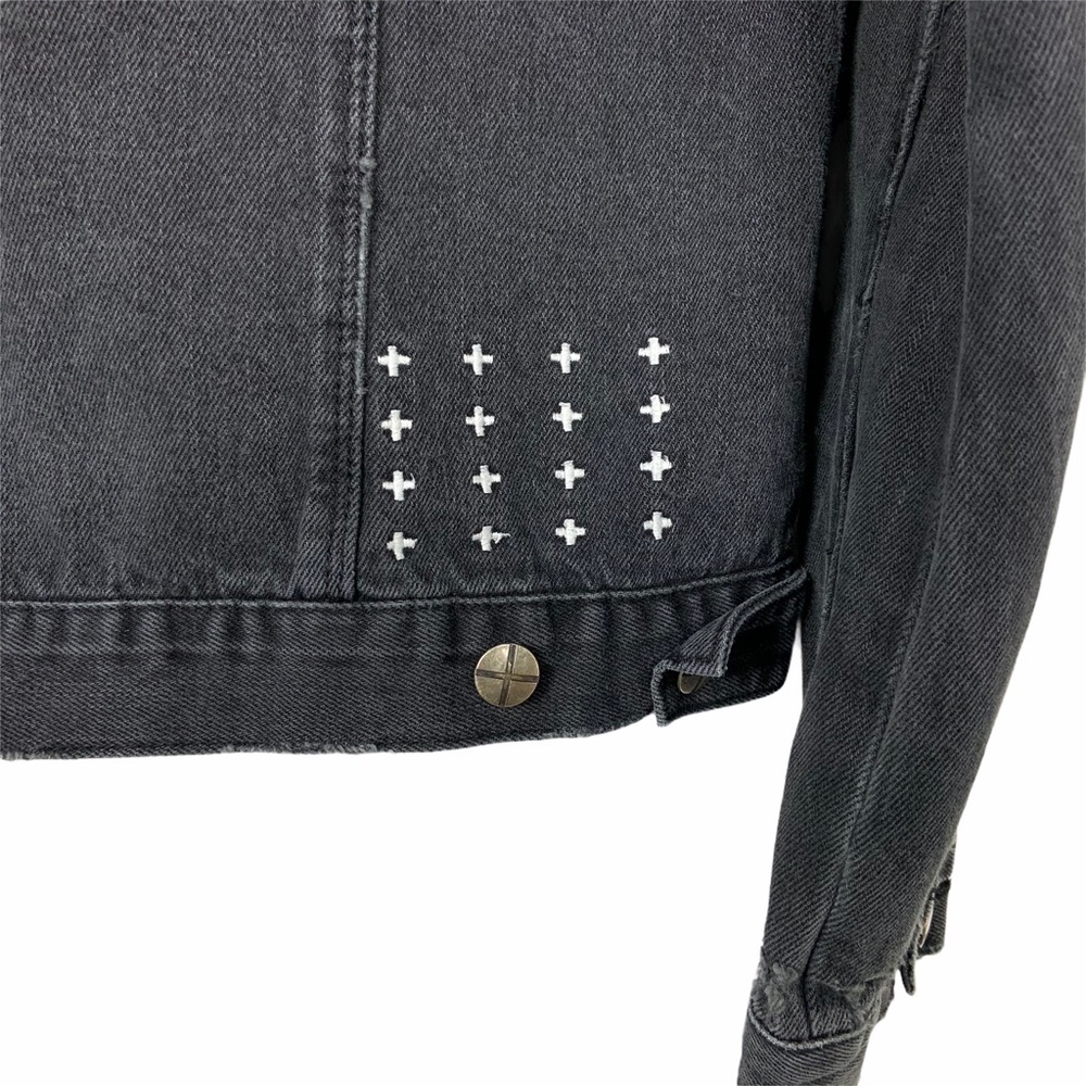 Ksubi Denim Classic Beaten Up Black Jacket Medium - Picture 6 of 14